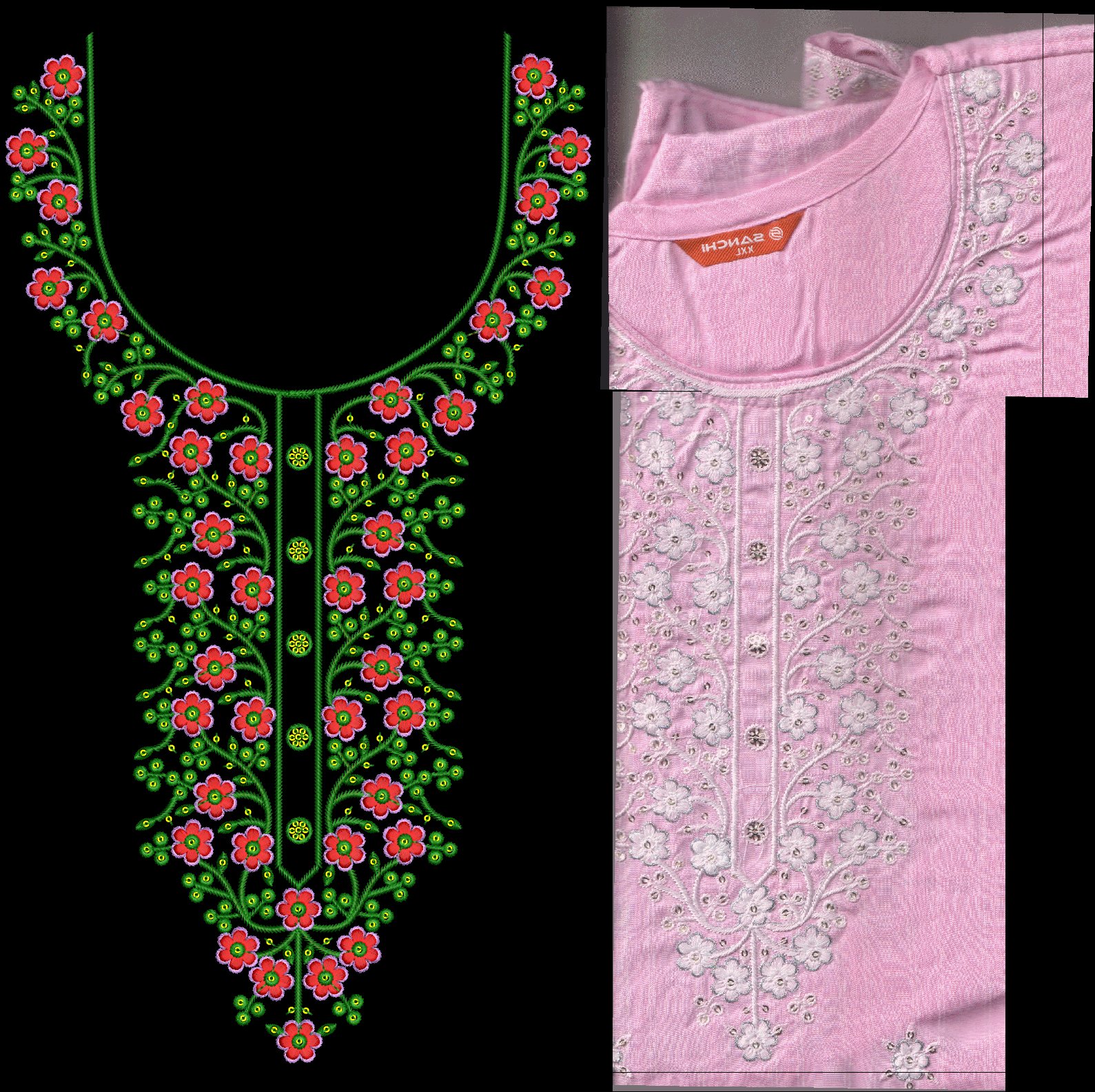 FANCY KURTI NECK