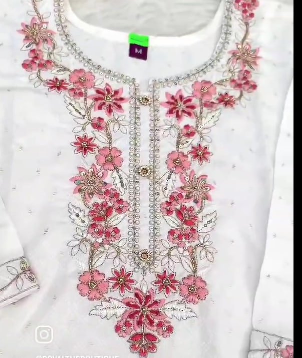FANCY KURTI NECK PATTI DAMAN