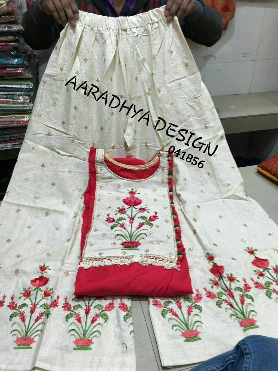 Daman & Single Head top & Duppata
