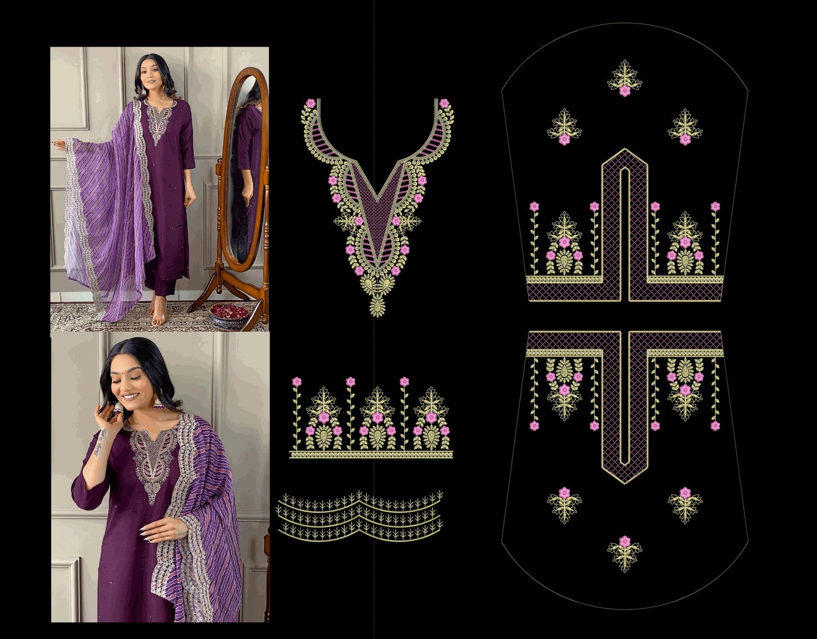 fancy top & dupatta