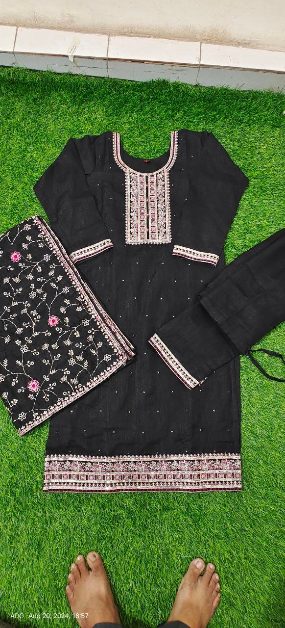 FANCY KURTI NECK PATTI DAMAN