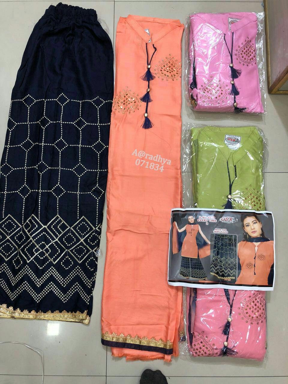 Daman & Single Head top & Duppata