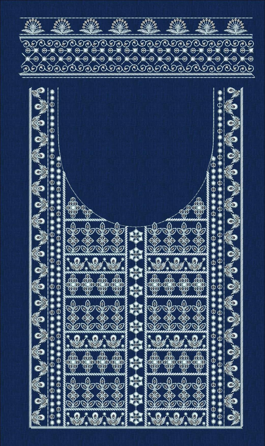 FANCY KURTI NECK PATTI DAMAN
