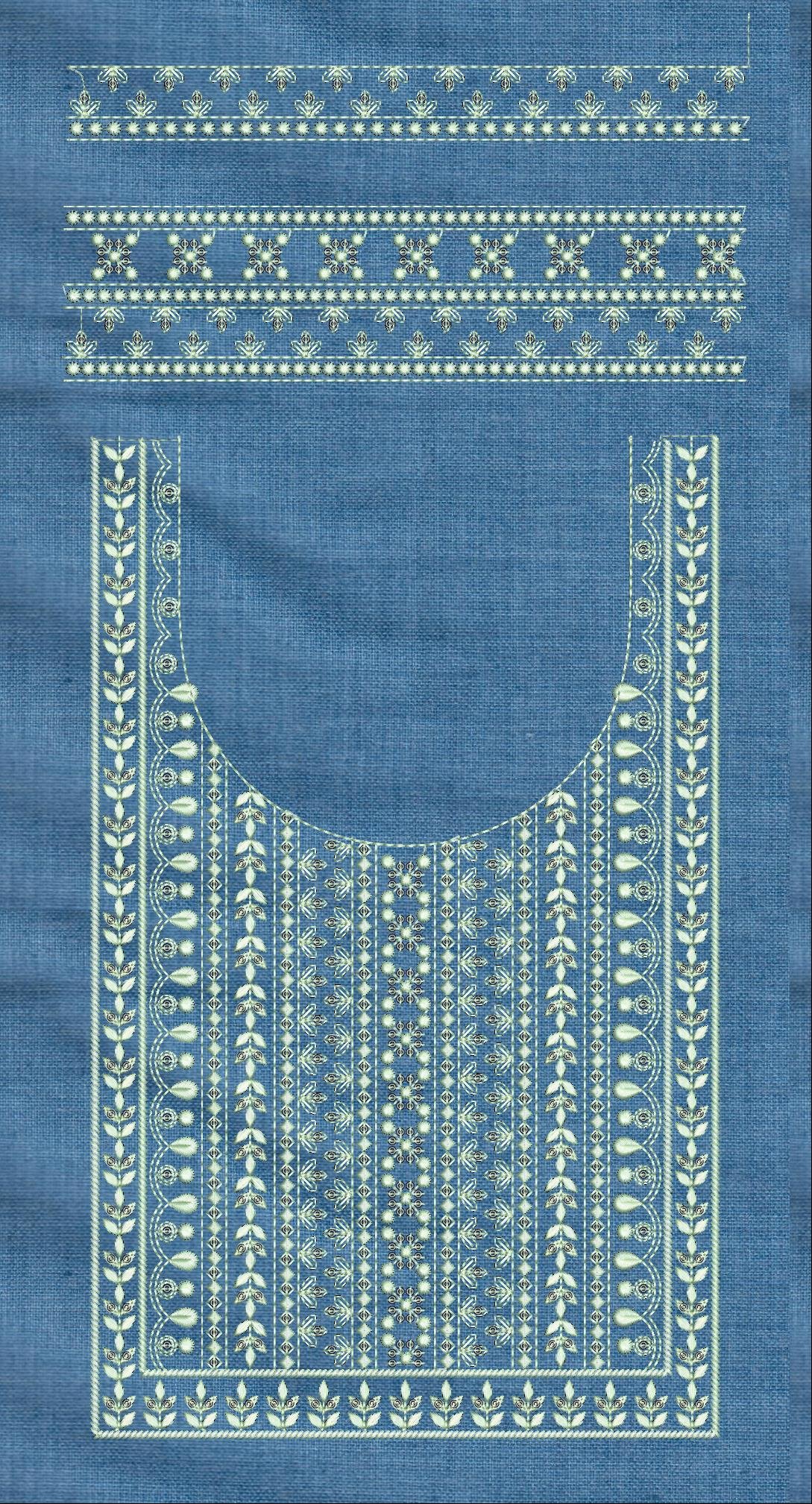 FANCY KURTI NECK PATTI DAMAN