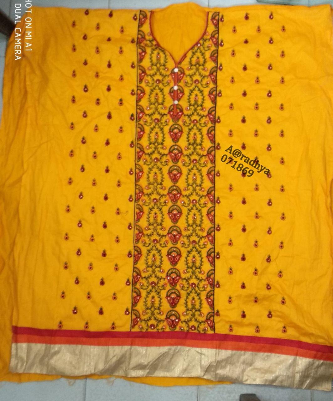 Daman & Single Head top & Duppata
