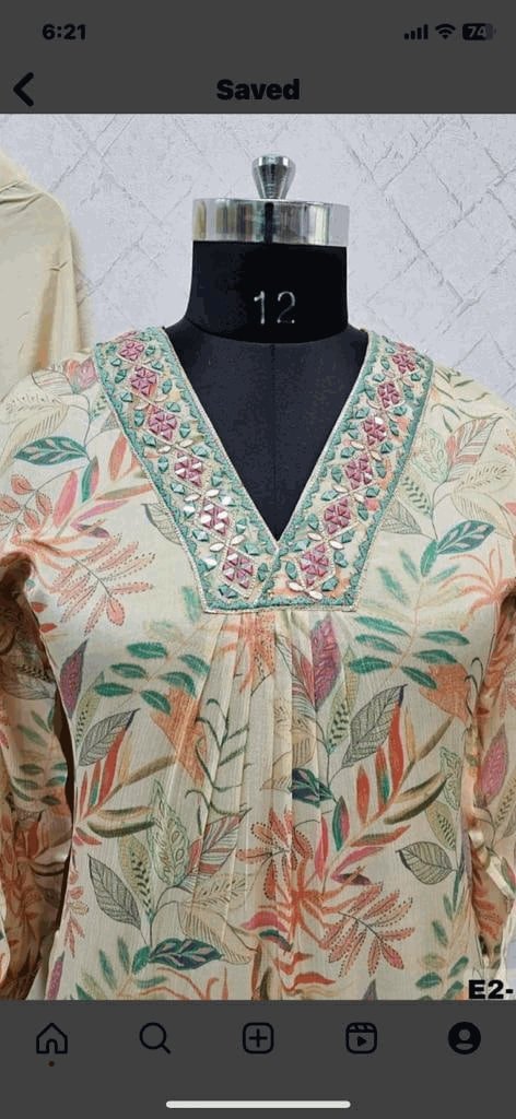 FANCY KURTI NECK