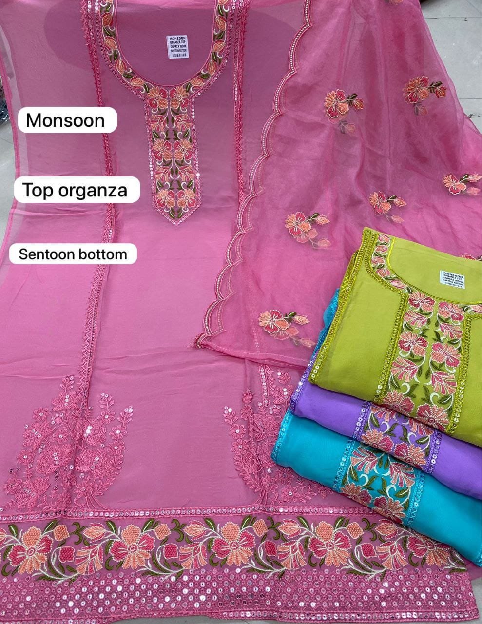 daman  & single head top dupatta