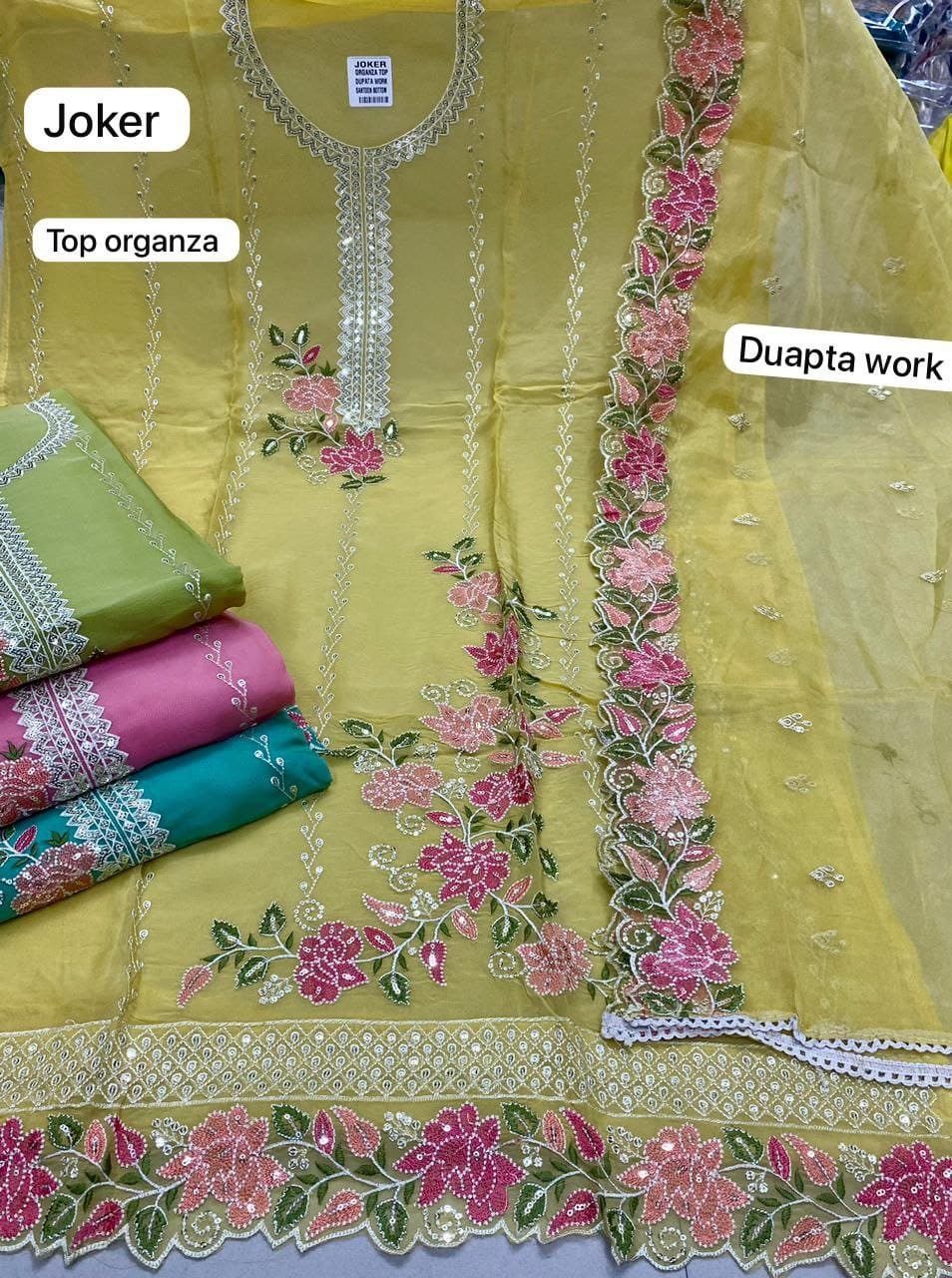 daman  & single head top dupatta