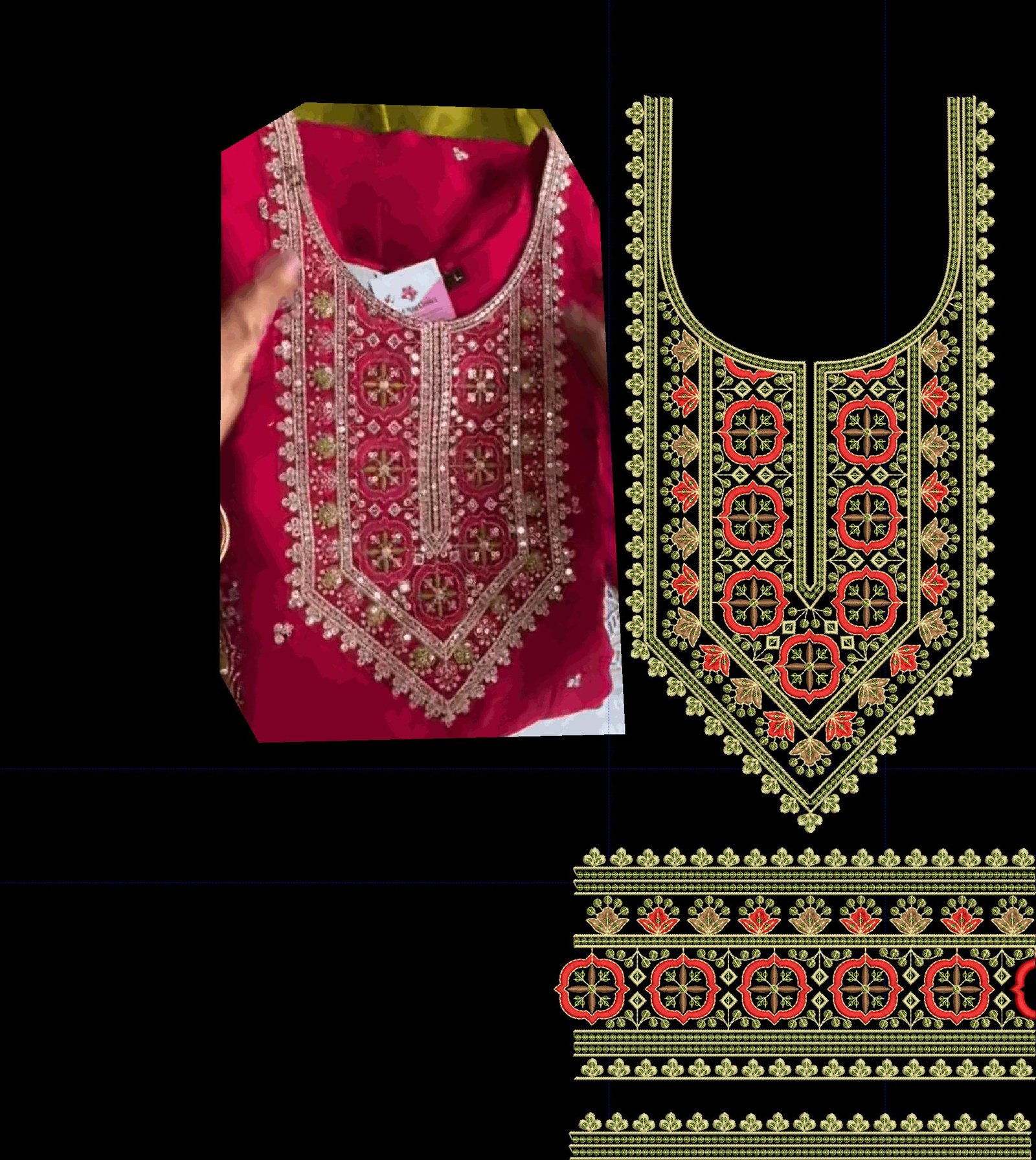 fancy top & daman