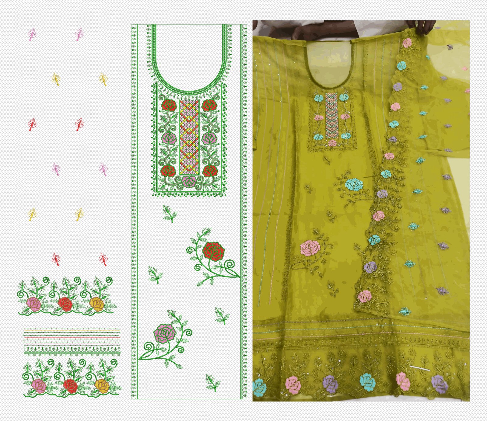 fancy top & dupatta
