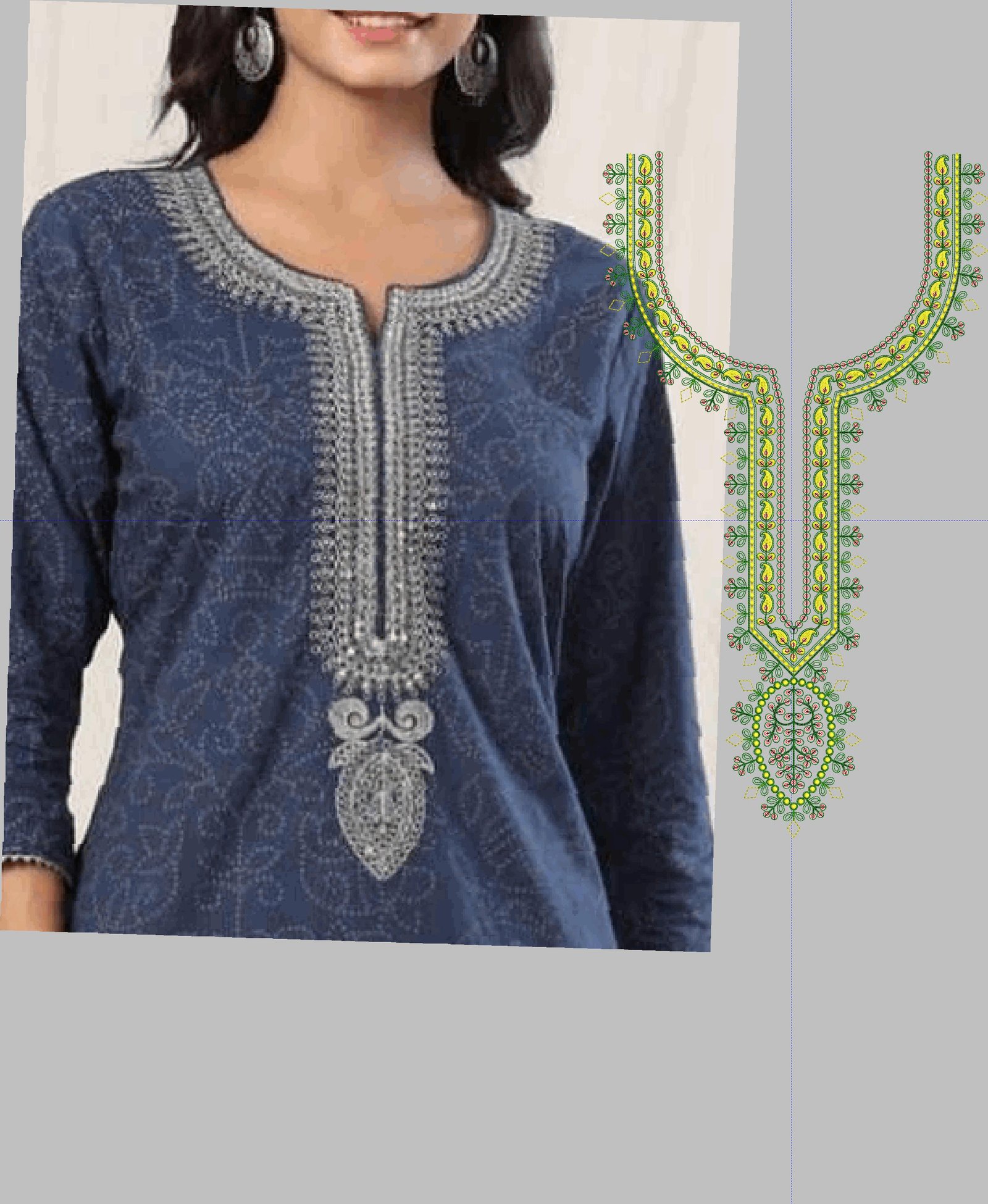 FANCY KURTI  NECK
