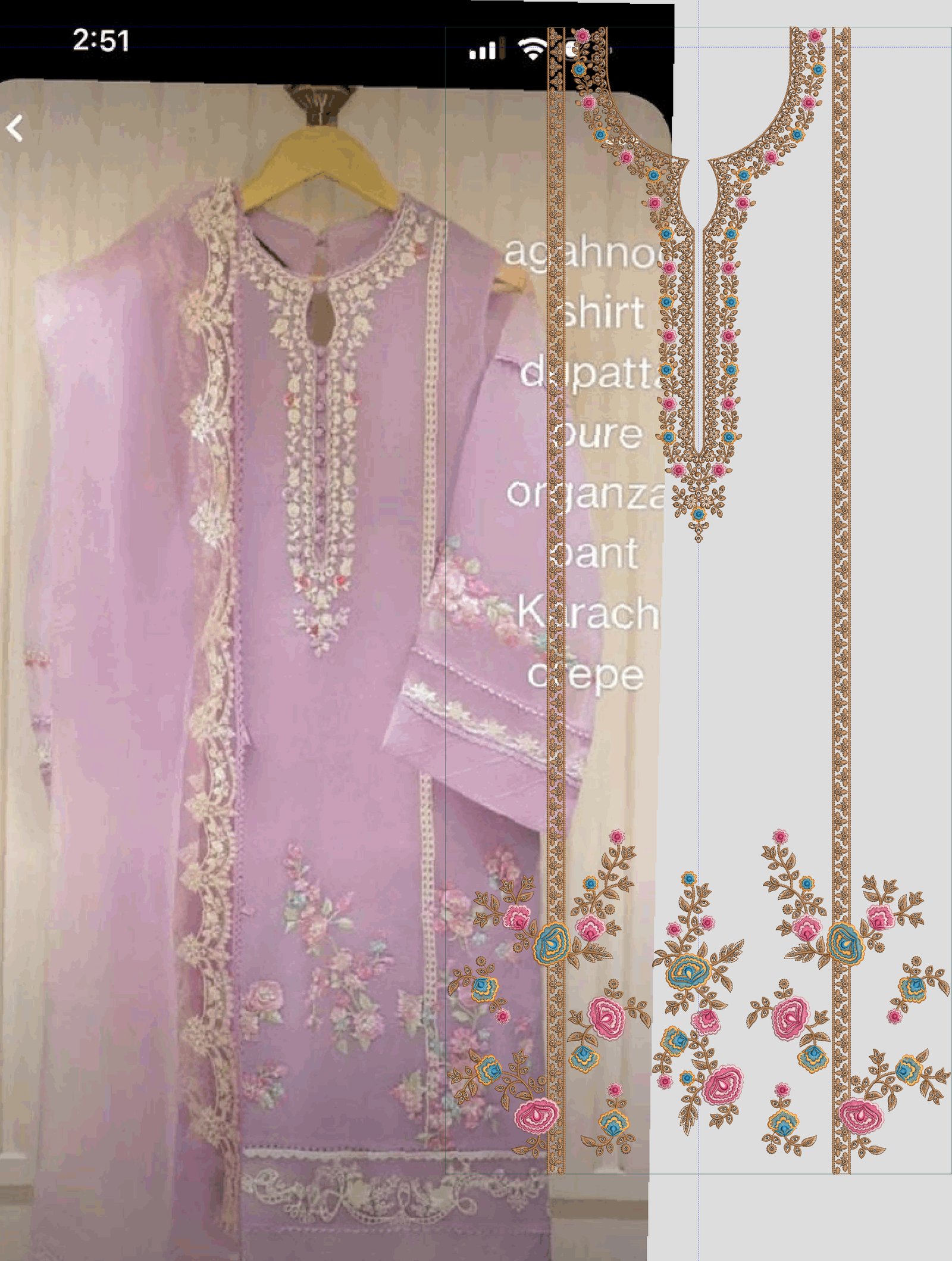 fancy top penal  & dupatta
