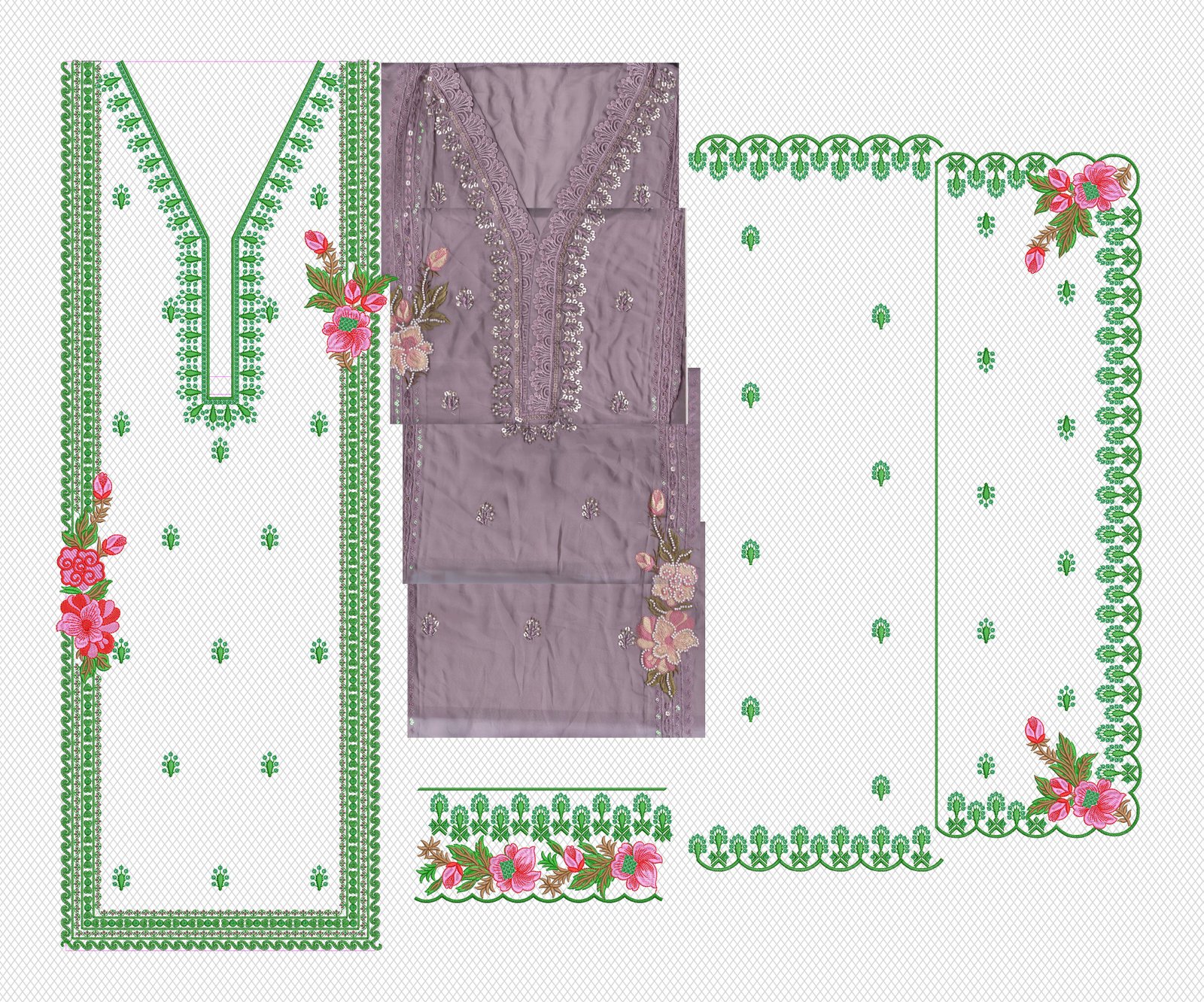 fancy top & dupatta