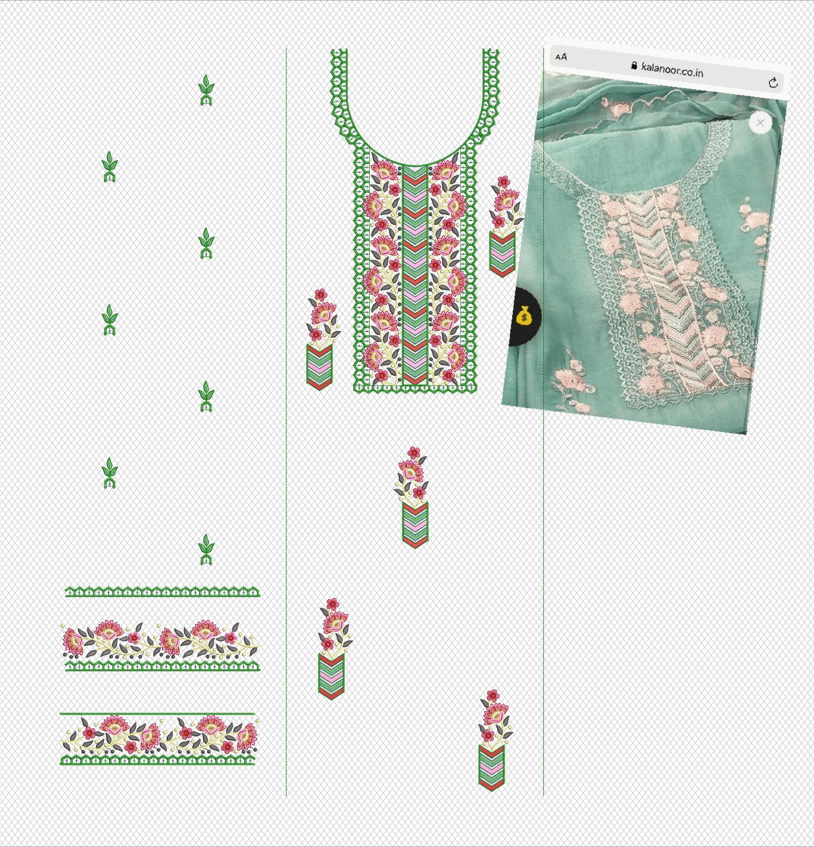 fancy top & dupatta