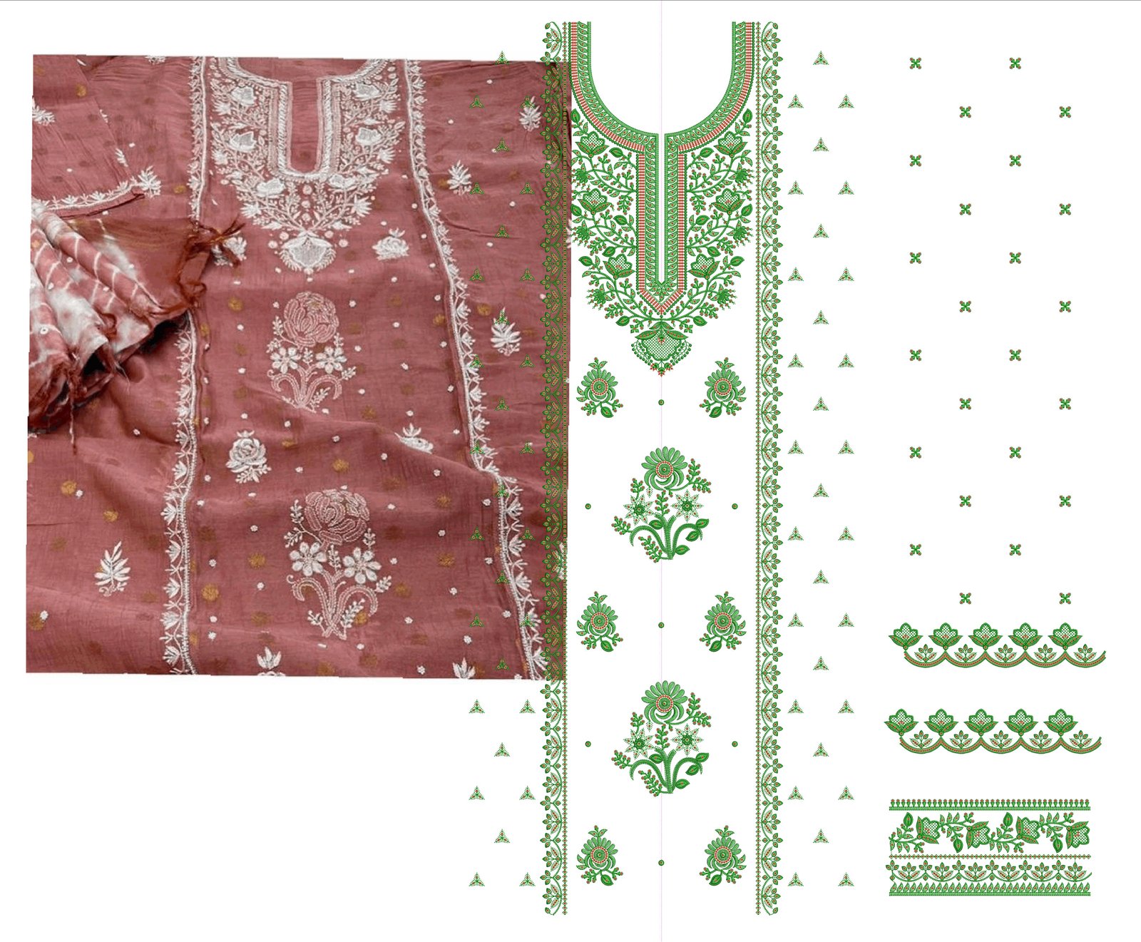 fancy top & dupatta
