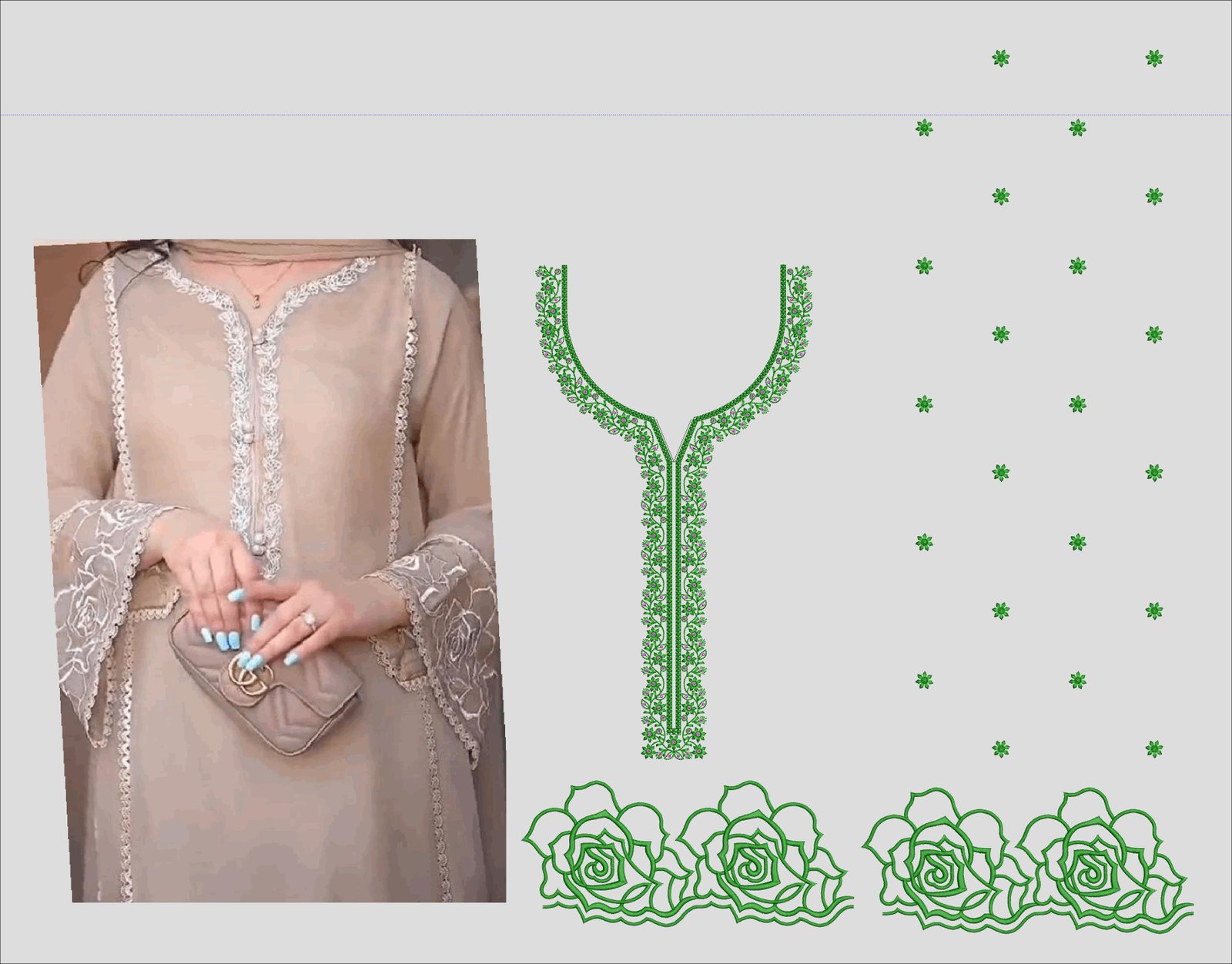 fancy top & dupatta