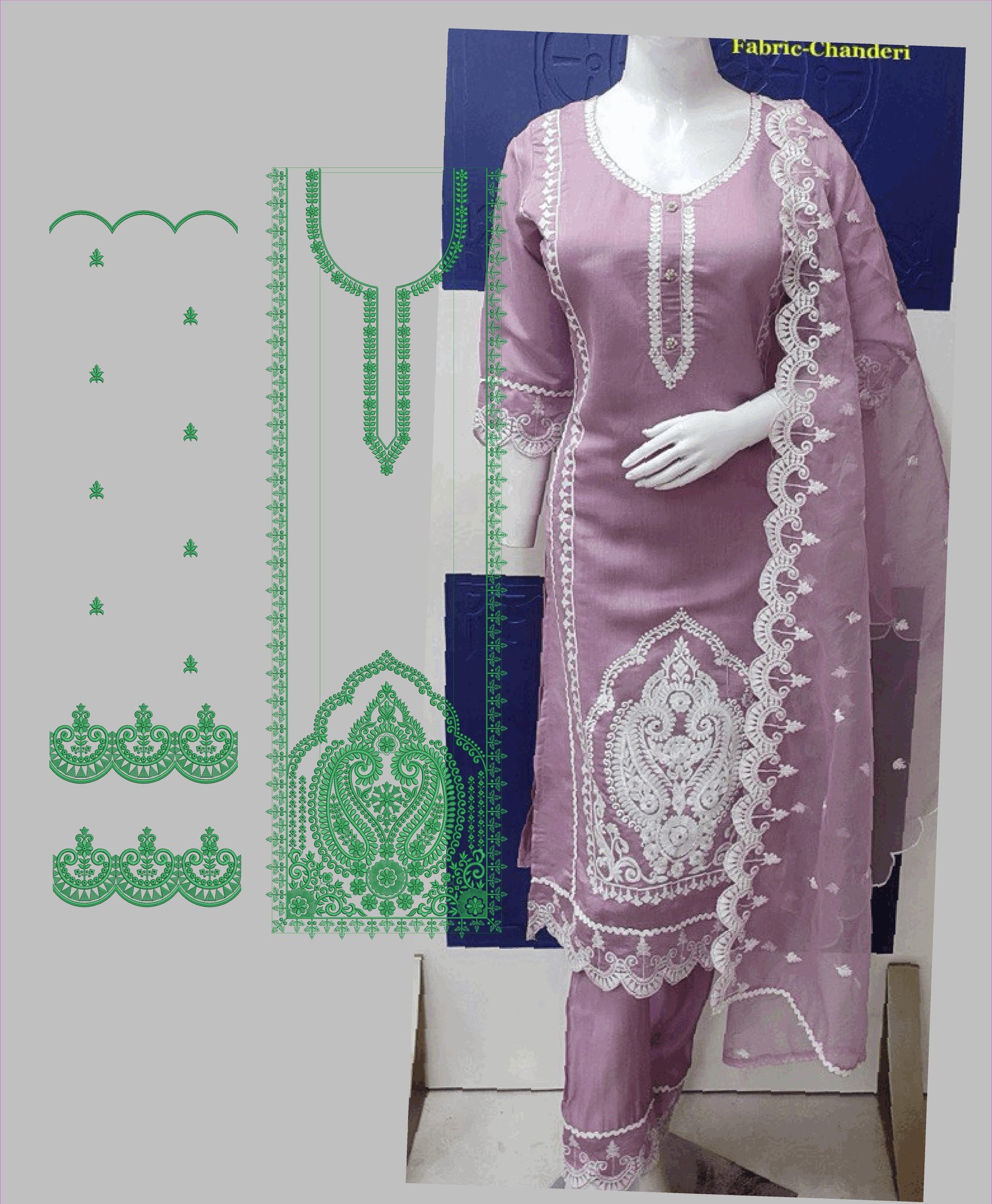 fancy top & dupatta