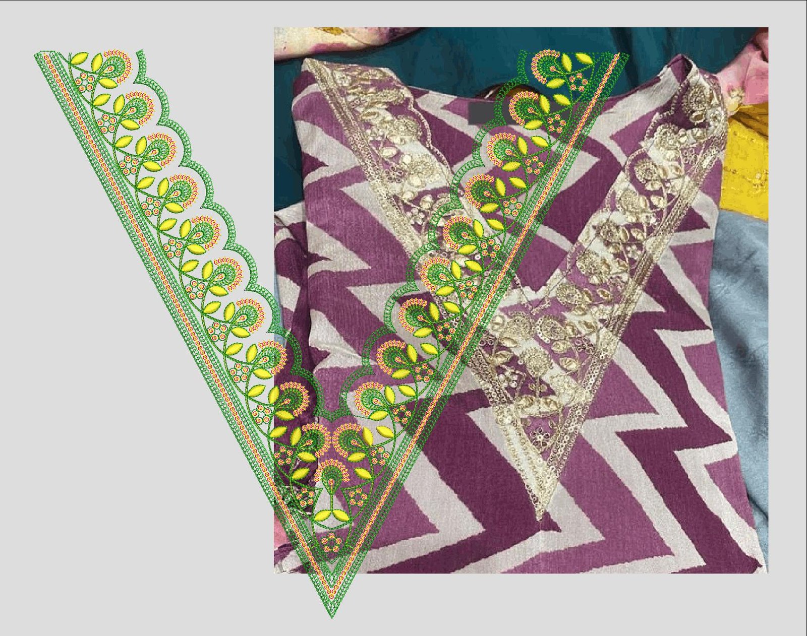 FANCY KURTI  NECK
