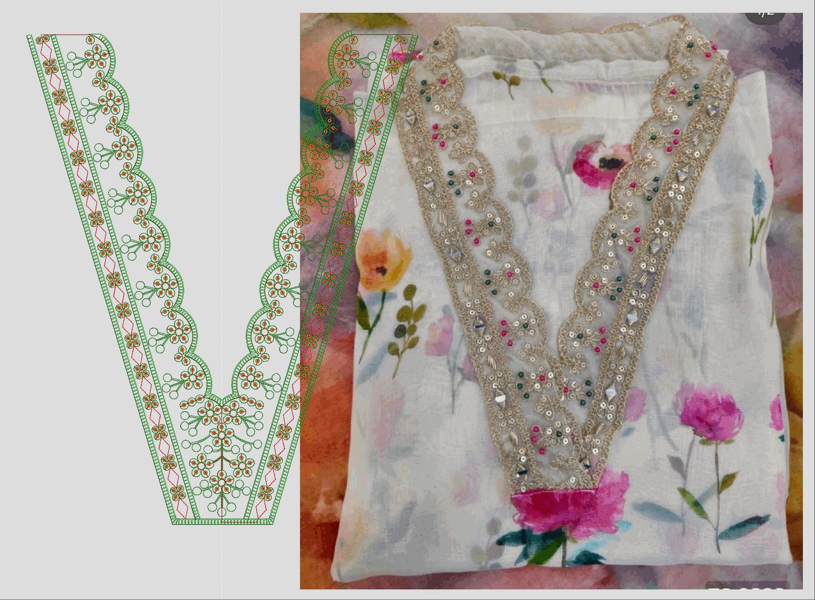 FANCY KURTI  NECK