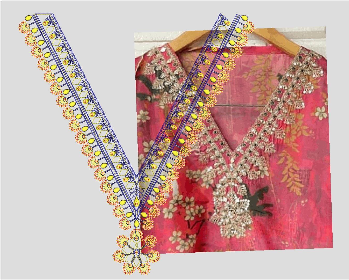 FANCY KURTI  NECK