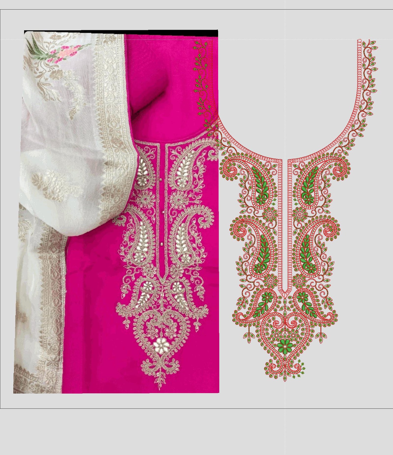 FANCY KURTI  NECK