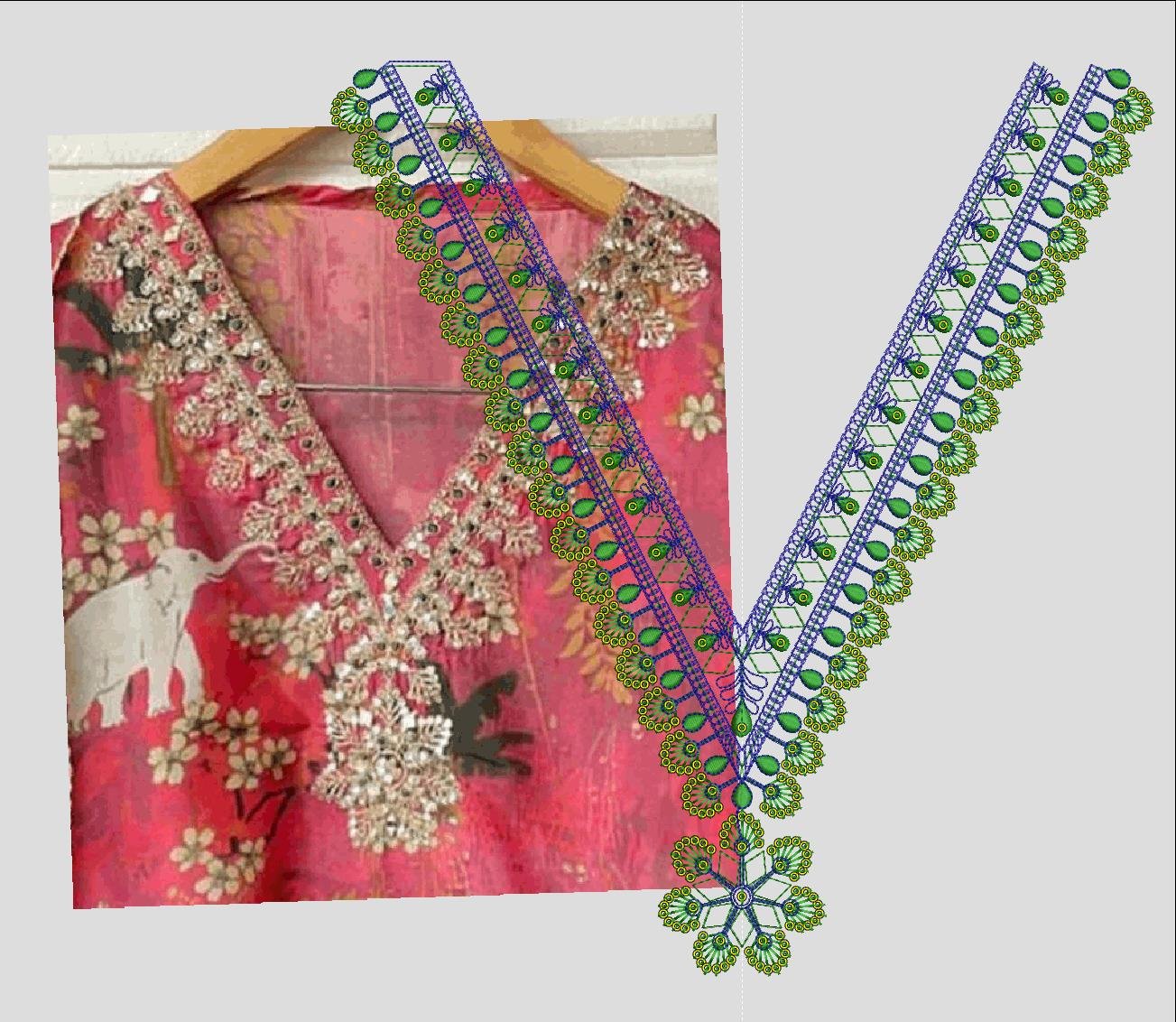 FANCY KURTI  NECK