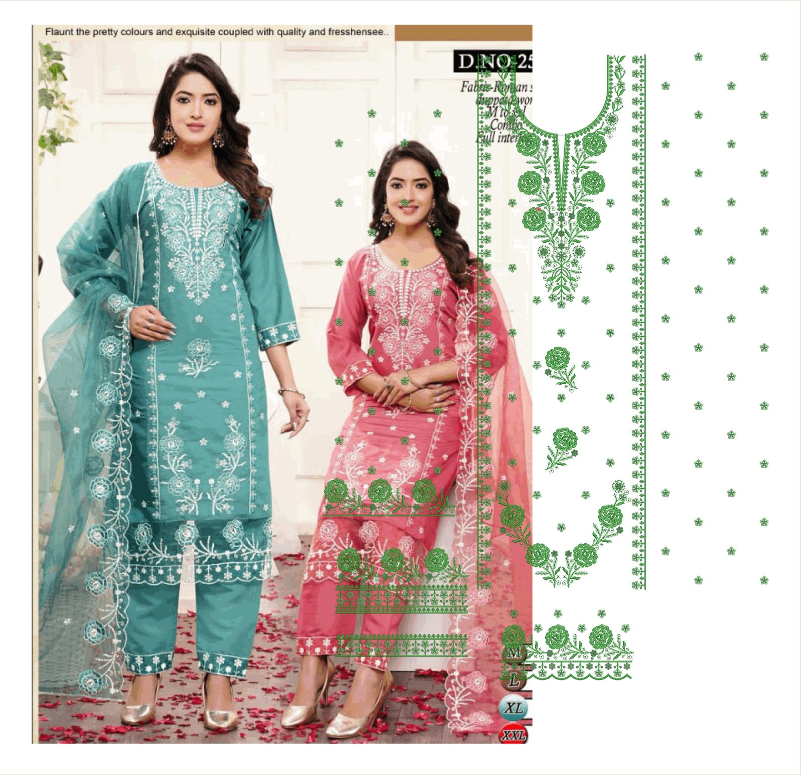 fancy top & dupatta