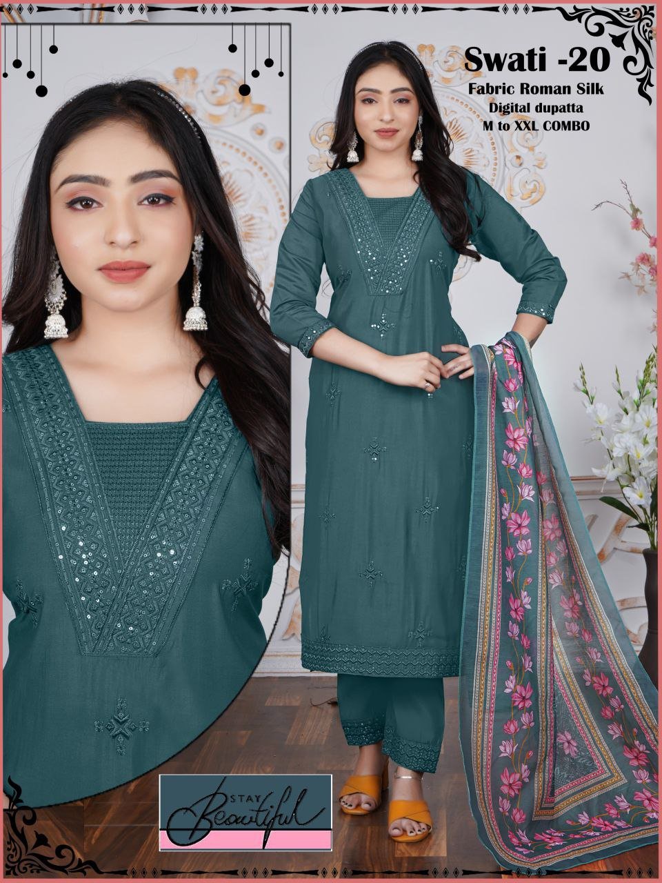 fancy top & dupatta