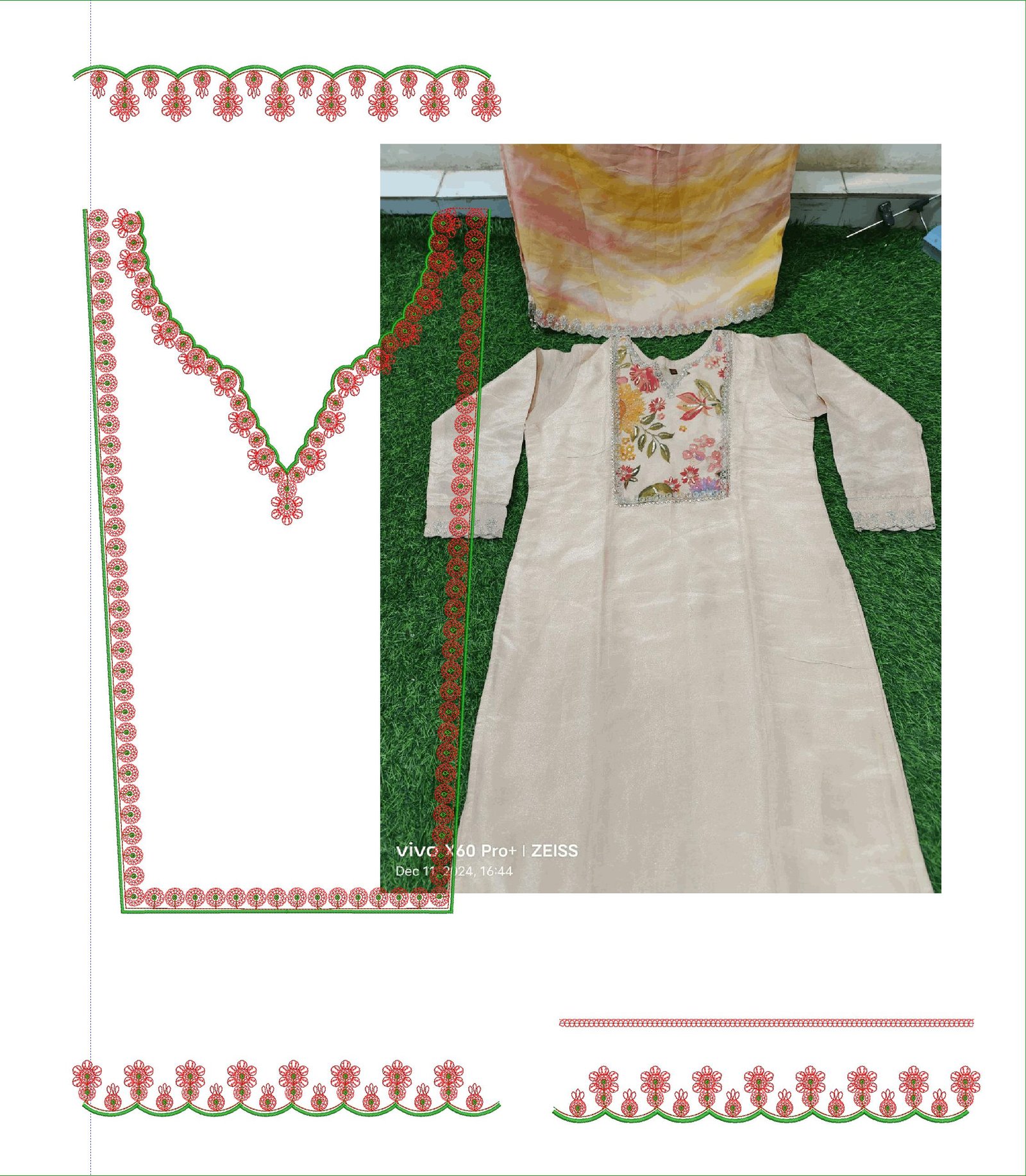 fancy top & dupatta