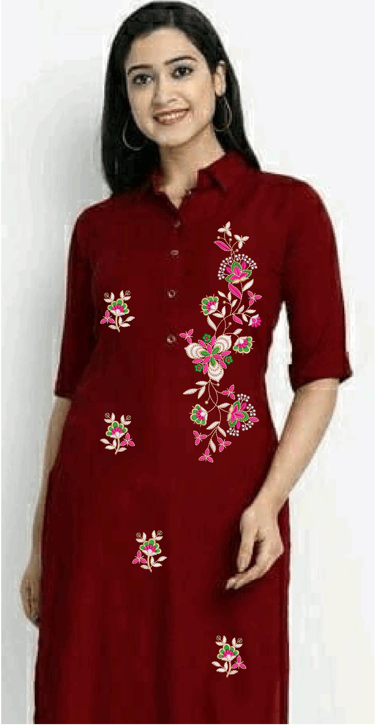 FANCY KURTI  NECK