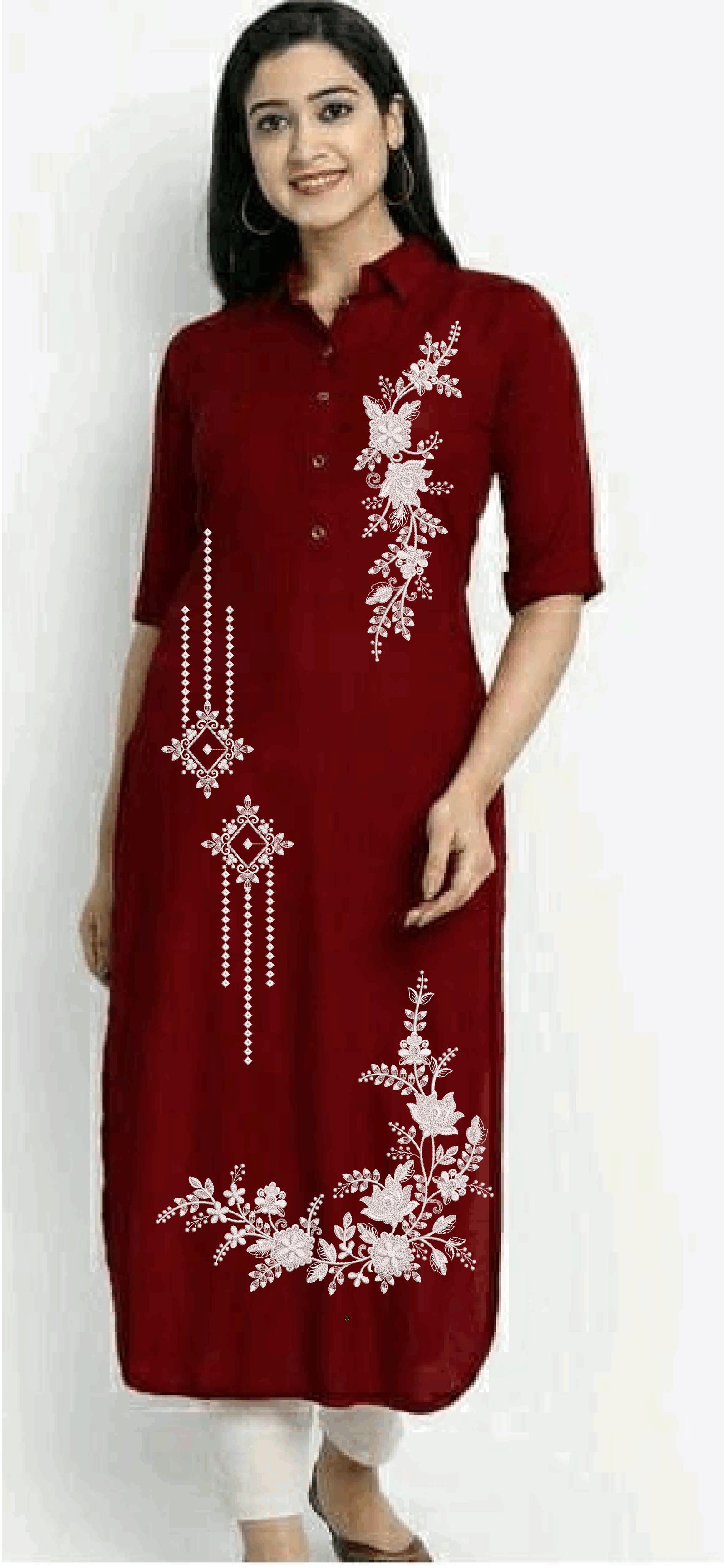 FANCY KURTI  NECK