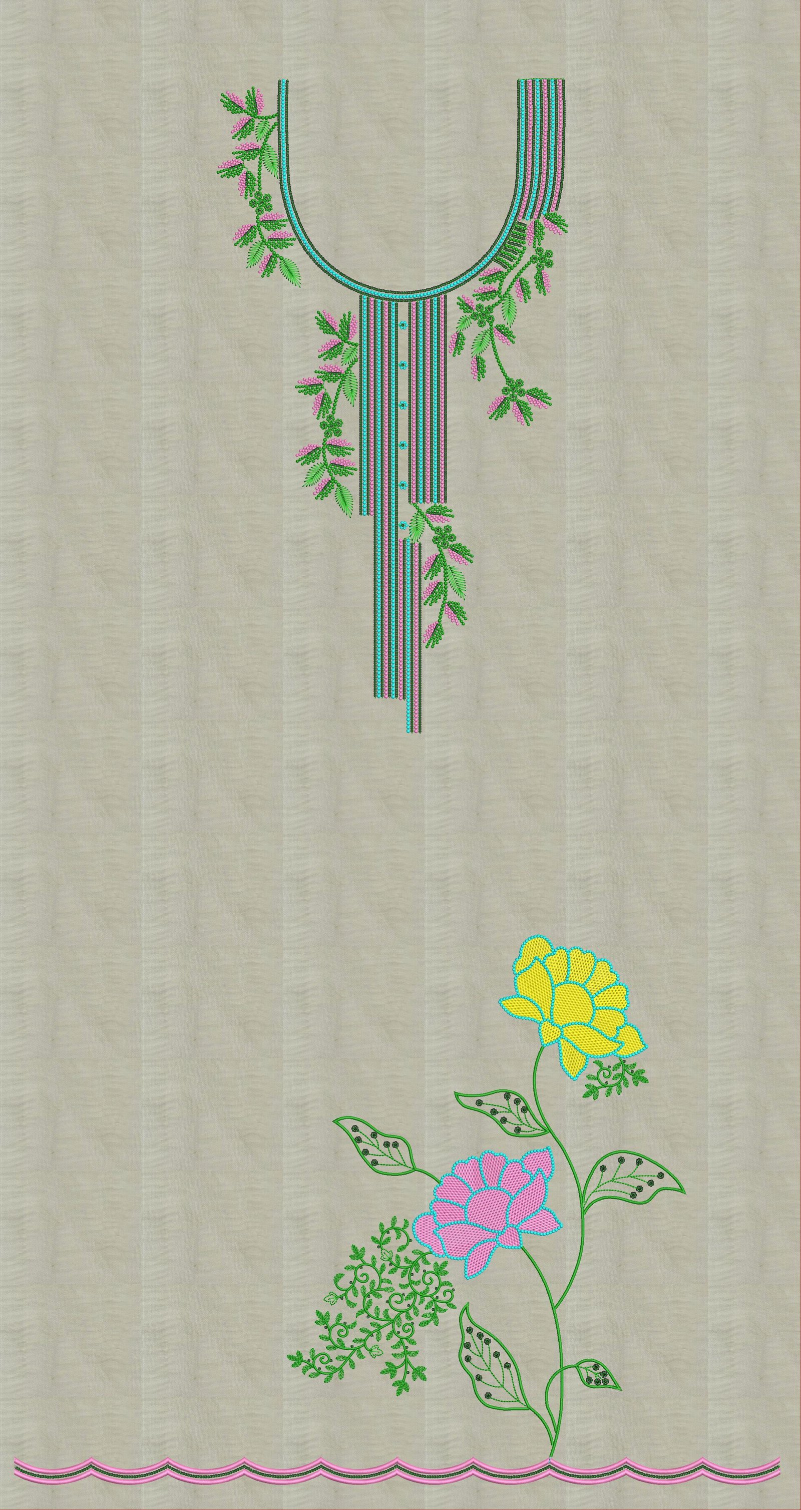FANCY KURTI  NECK