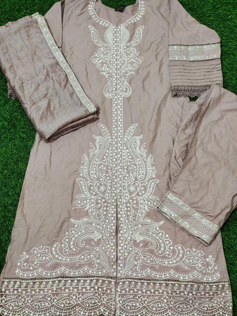 fancy top , plazo & dupatta
