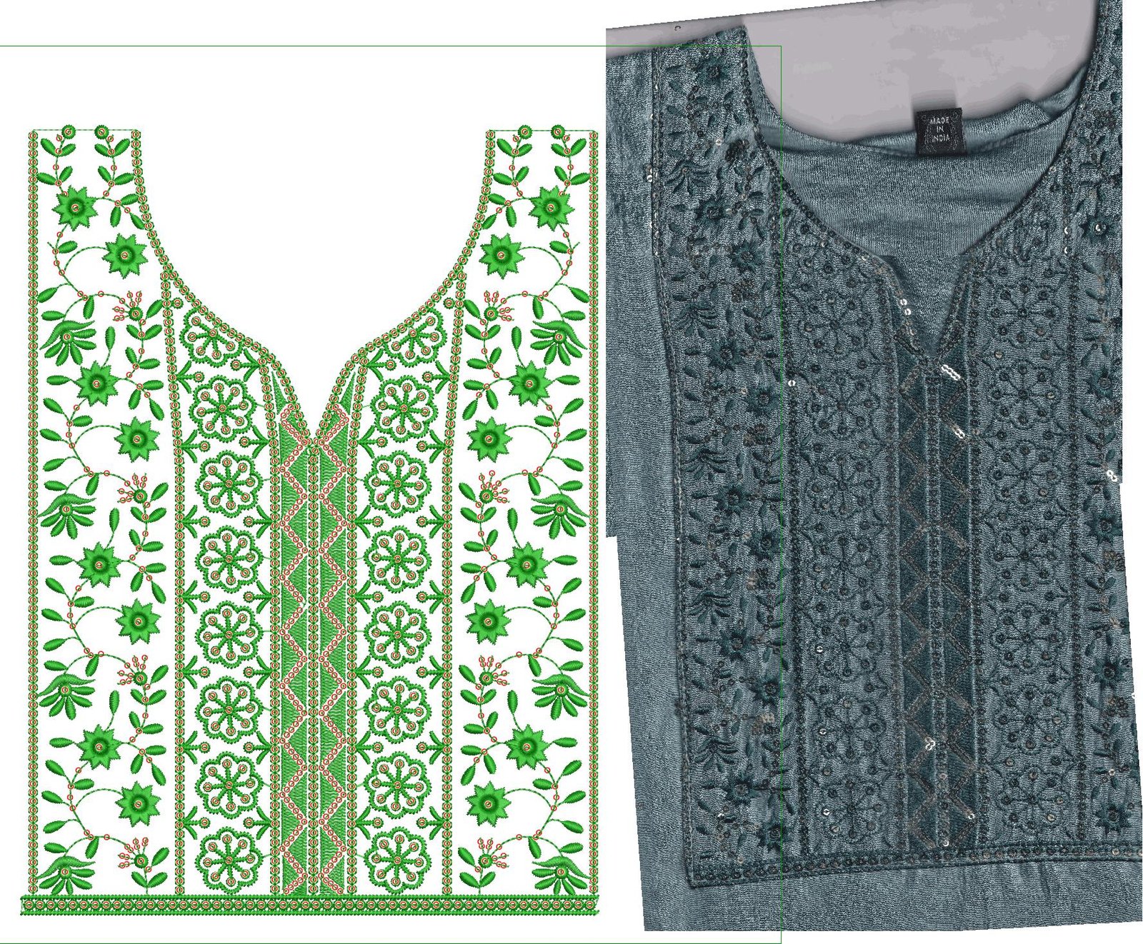FANCY KURTI  NECK
