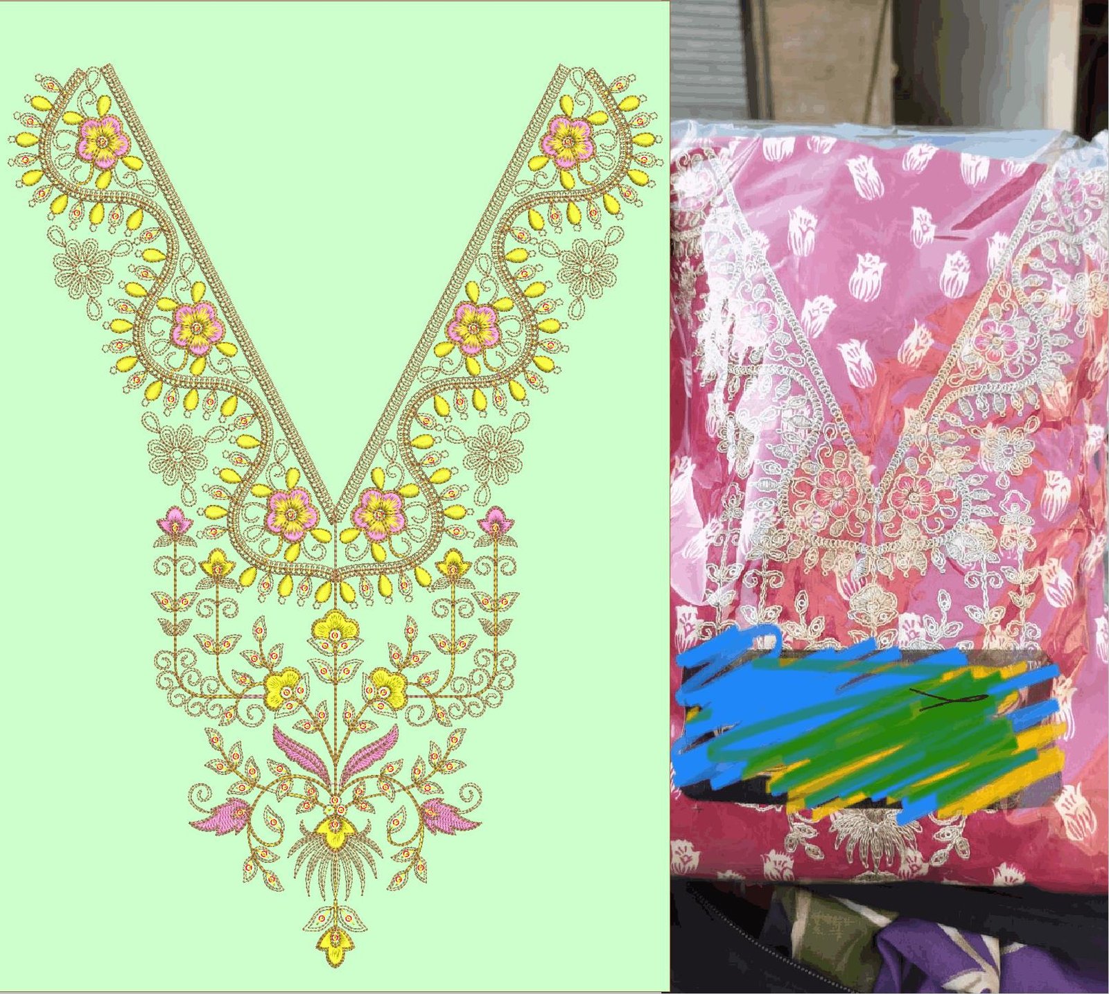 FANCY KURTI  NECK
