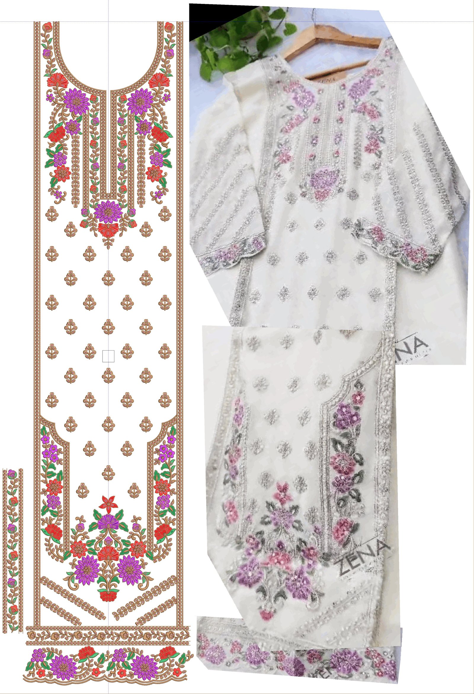 fancy top & dupatta