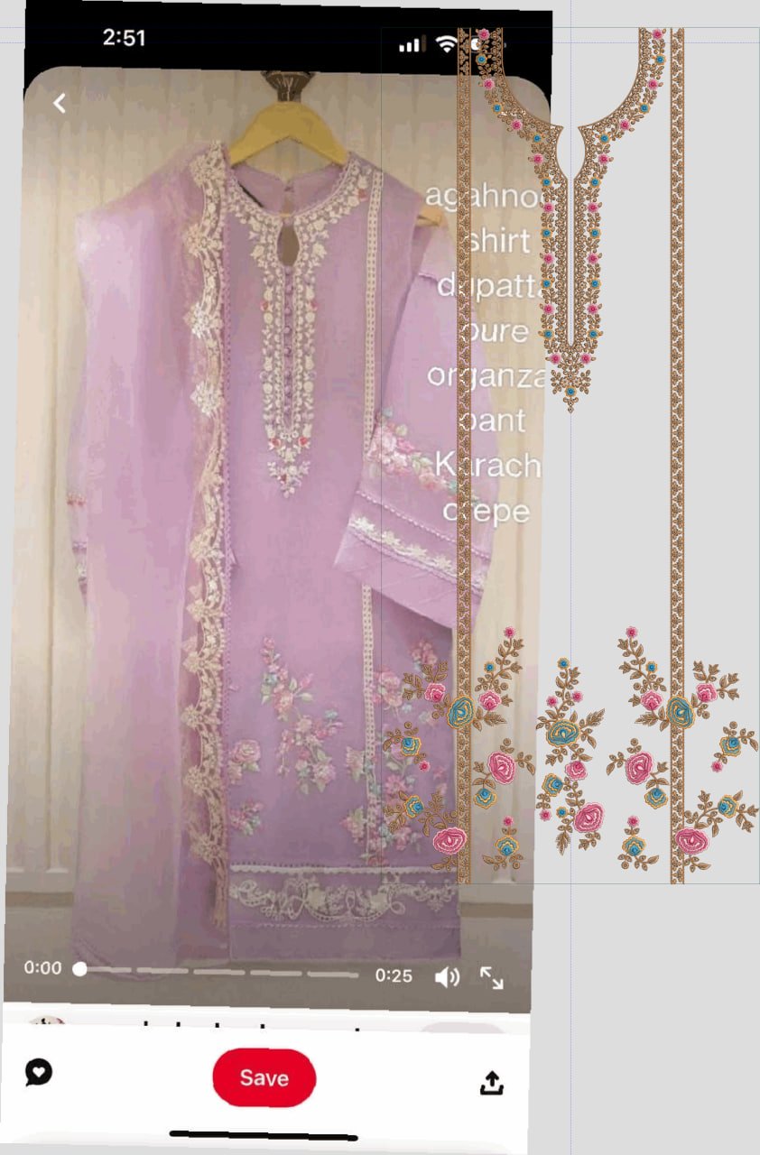 fancy top & dupatta