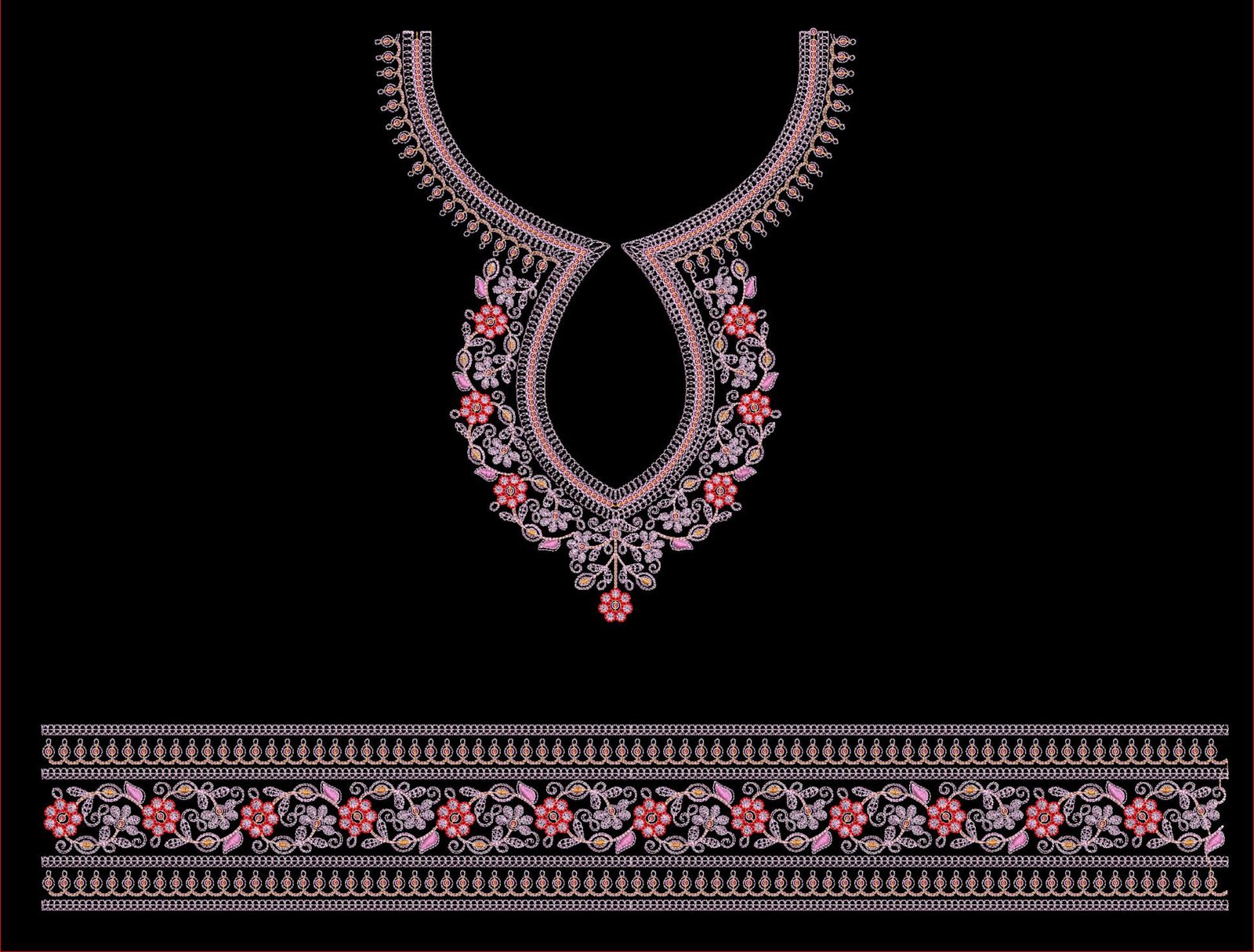 FANCY KURTI  NECK