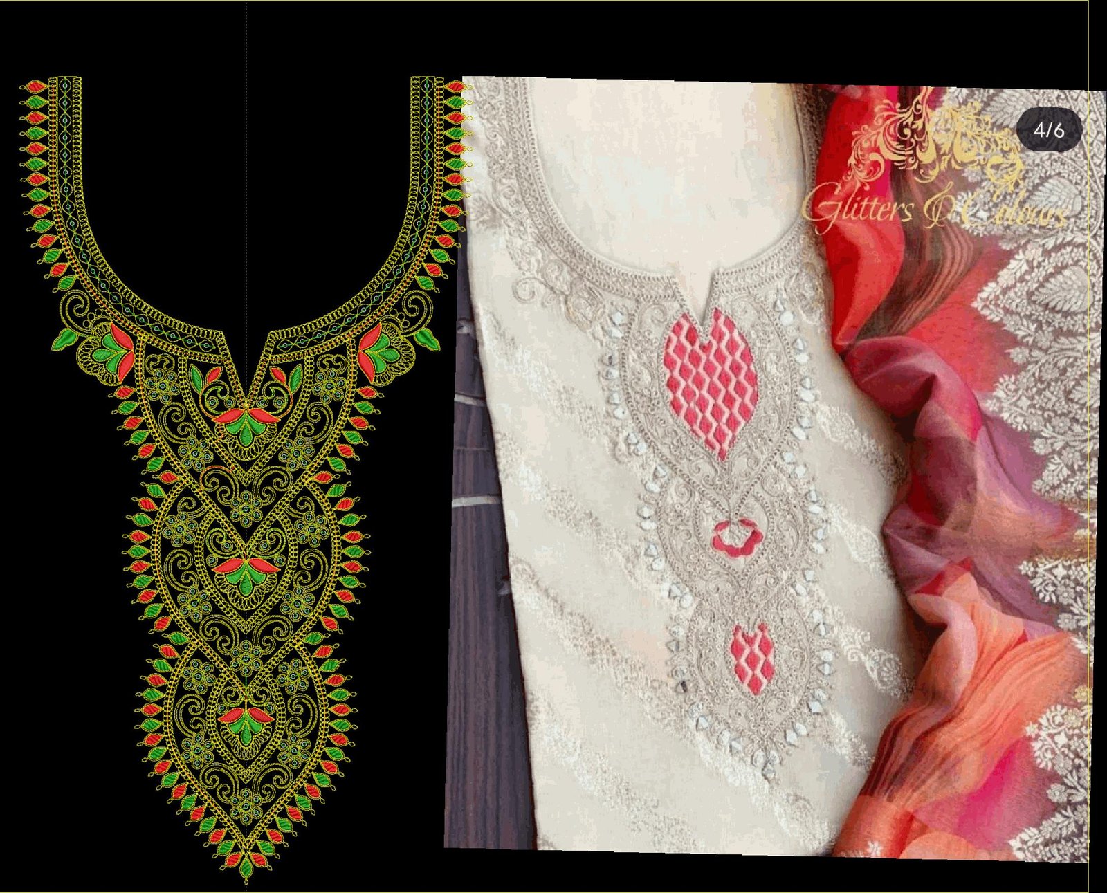 fancy top & dupatta