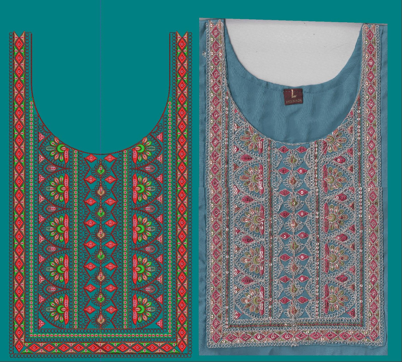 FANCY KURTI  NECK
