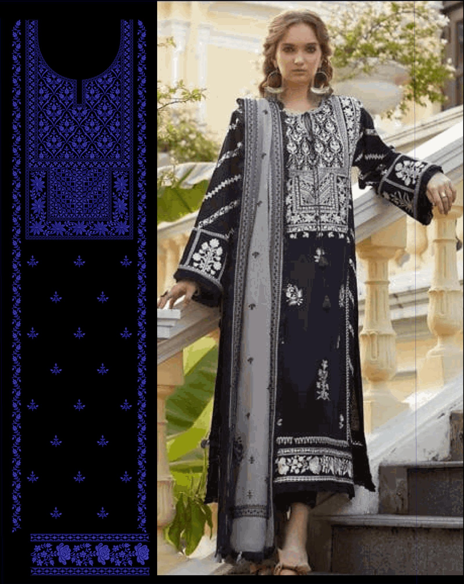 fancy top & dupatta