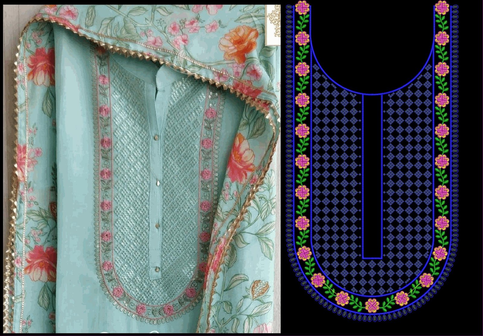 FANCY KURTI  NECK