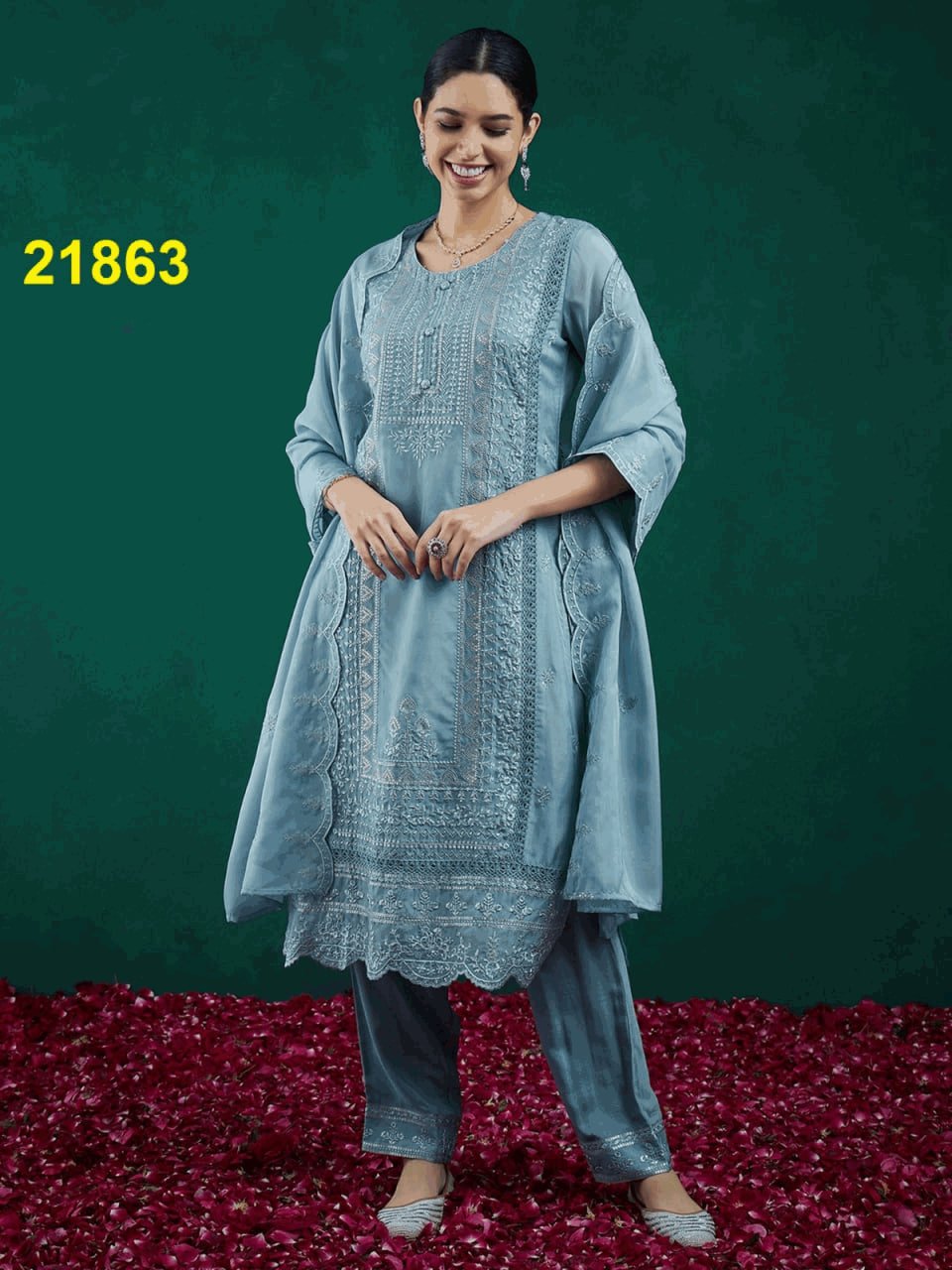 fancy top & dupatta