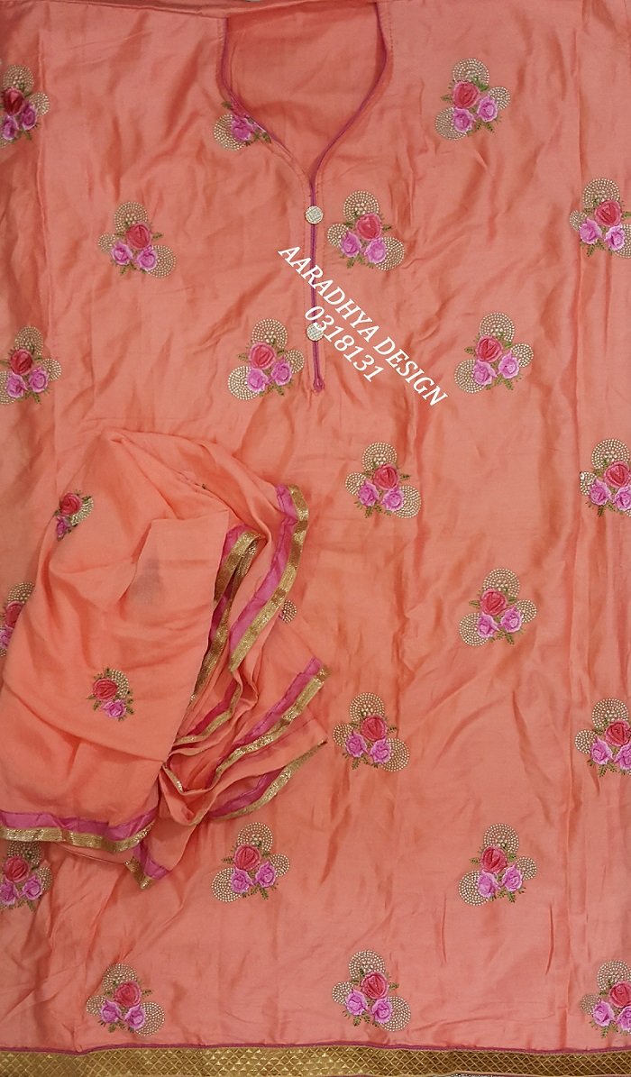 Daman & Single Head top & Duppata