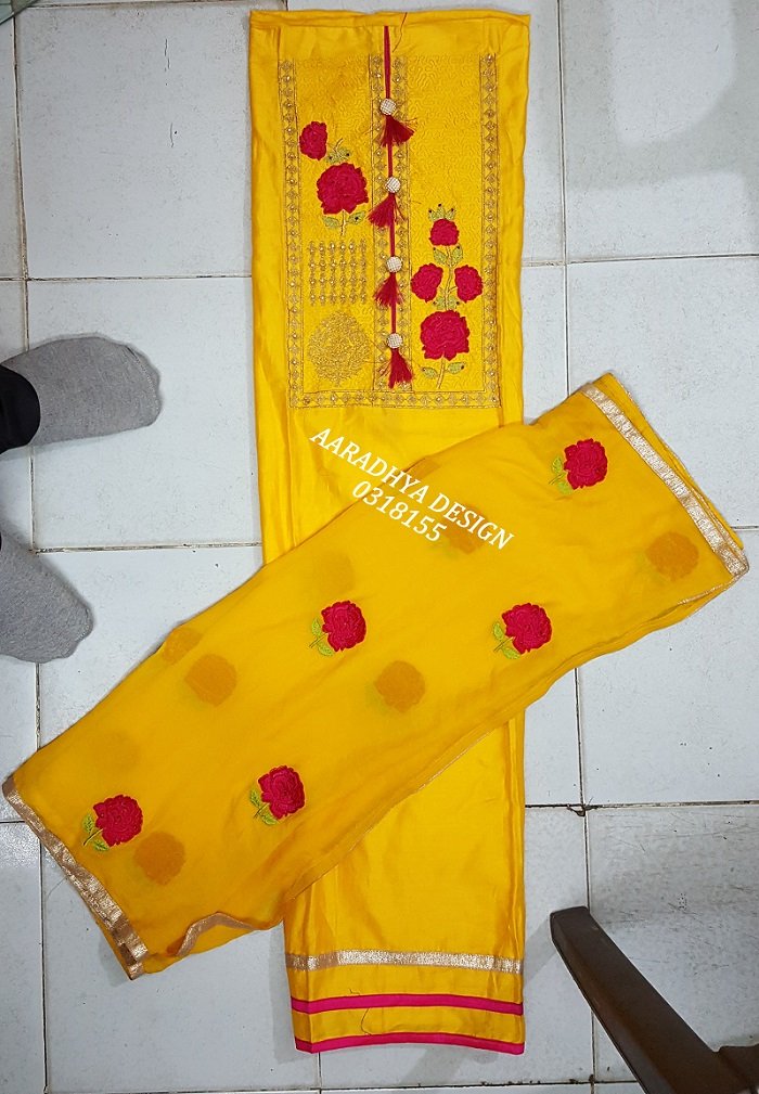Daman & Single Head top & Duppata