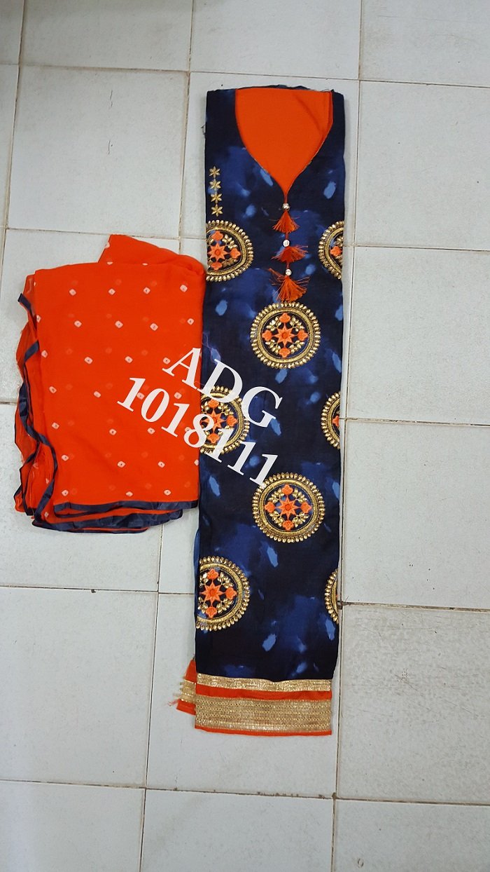 Daman & Single Head top & Duppata