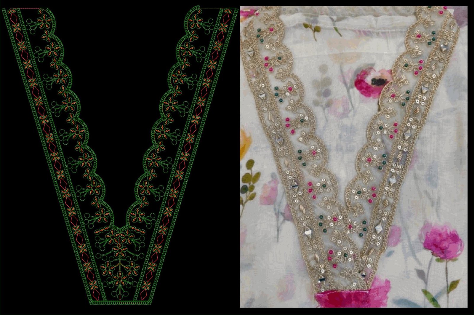 FANCY KURTI  NECK