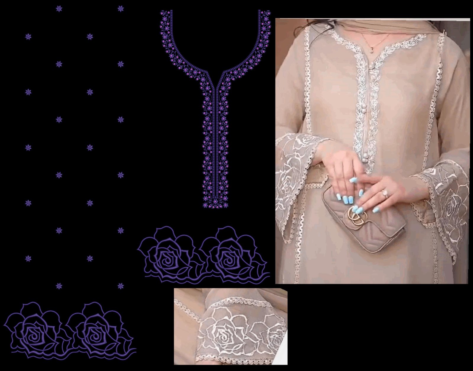 fancy top & dupatta