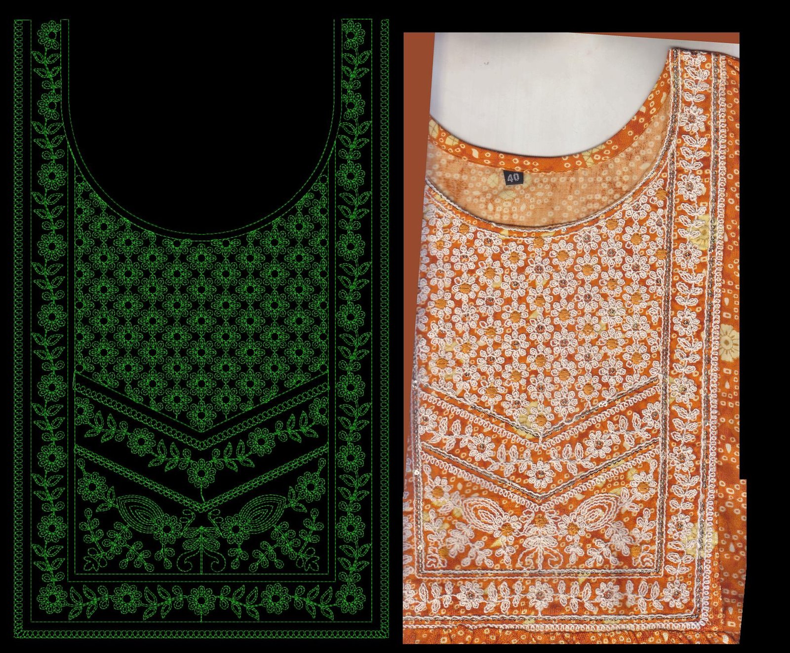 FANCY KURTI  NECK