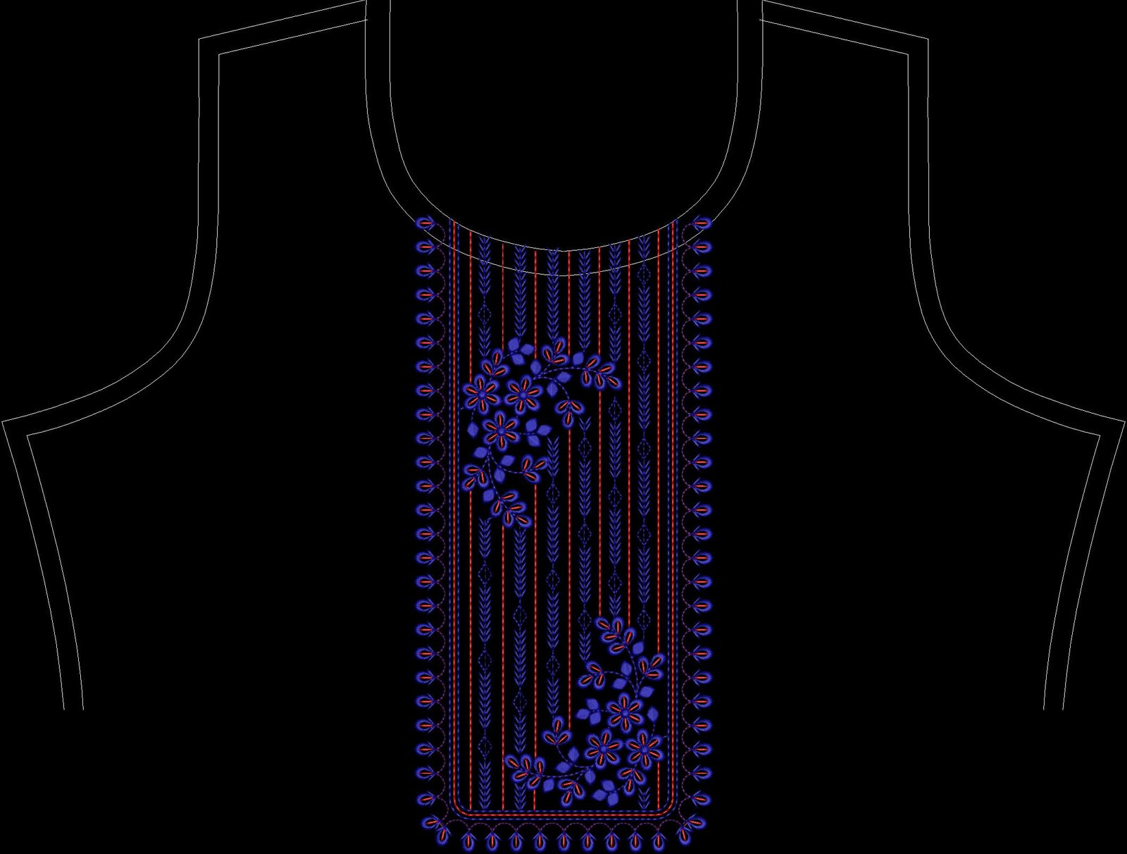 FANCY KURTI  NECK